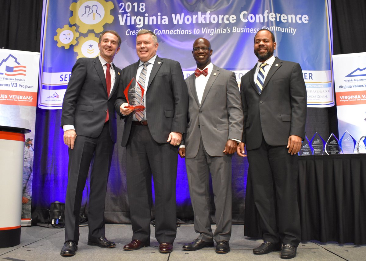 VETEservices's tweet photo. Congratulations to @CACIIntl on winning the #V3 Governor’s Award (Enterprise Company – 701 hires). You can learn more about CACI and there #veteran program here: https://t.co/5wzR7ZMk8W 
@VAChamber #VAworkforce #V3awards https://t.co/kpjbGbvd04