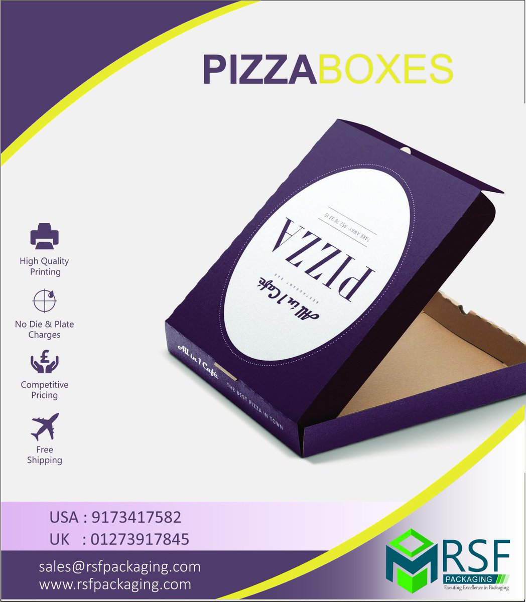 rsfpackagings's tweet image. Find great deals on rsfpackaging.com for #PizzaBoxes in Packing and Shipping Boxes 4 by 14 inches in Length. Shop with confidence. bit.ly/2JFbch9

#customboxespackaging #WednesdayWisdom #EllaMai #WhyIVoteCNN #DGCelebs #DGMen #pizzadelivery