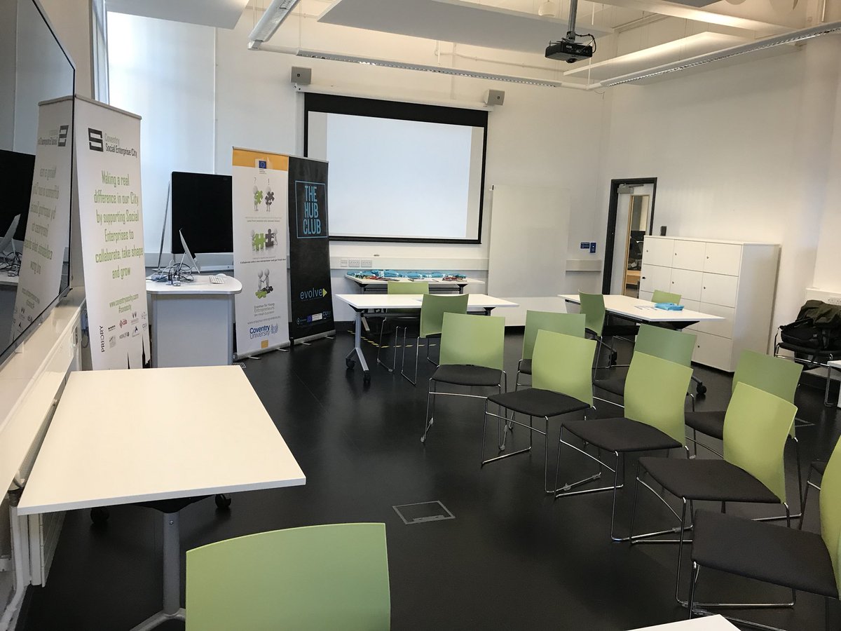 Trans4mathon's tweet photo. The calm before the storm. Setting up for @Trans4mathon @covcampus . Not long now #Trans4mathonFever https://t.co/Eej2F4acXq