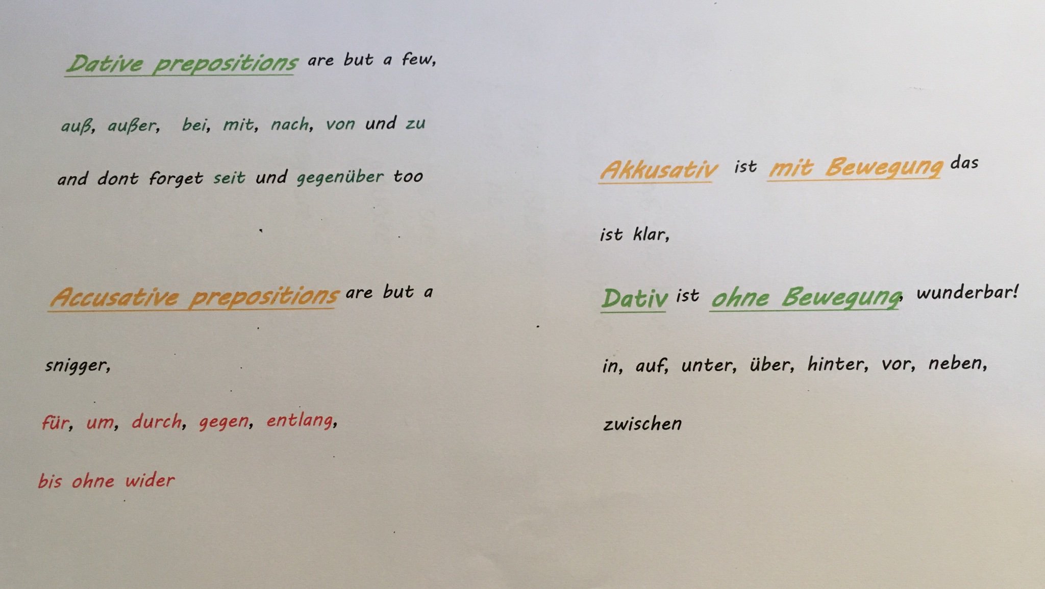 Cgsgerman Great Work Simona In Y10 Coming Up With This Rhyme To Help With Accusative And Dative Prepositions In German Germangrammar Lerndeutsch Gcse Aqa T Co Ip1qk4ovos Cgsgerman Great Work Simona In Y10 Coming Up With This Rhyme To Help With Accusative And Dative Prepositions In German Germangrammar Lerndeutsch Gcse Aqa T Co Ip1qk4ovos