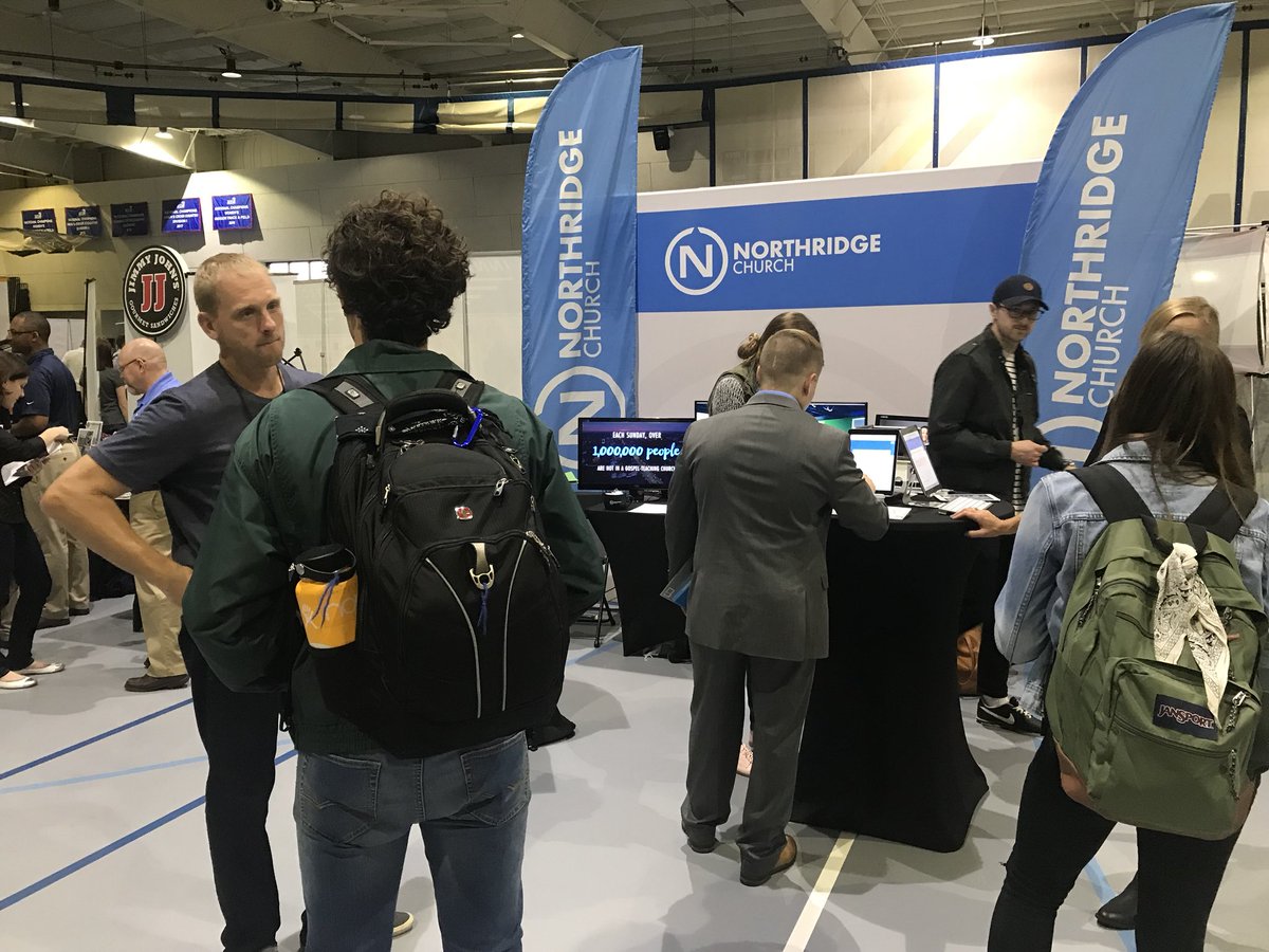 cedarville's tweet photo. So many awesome churches, organizations, and companies here! We will be here until 2:30 p.m. Don’t miss this! #BYCSISF https://t.co/YJTkS8yP8I