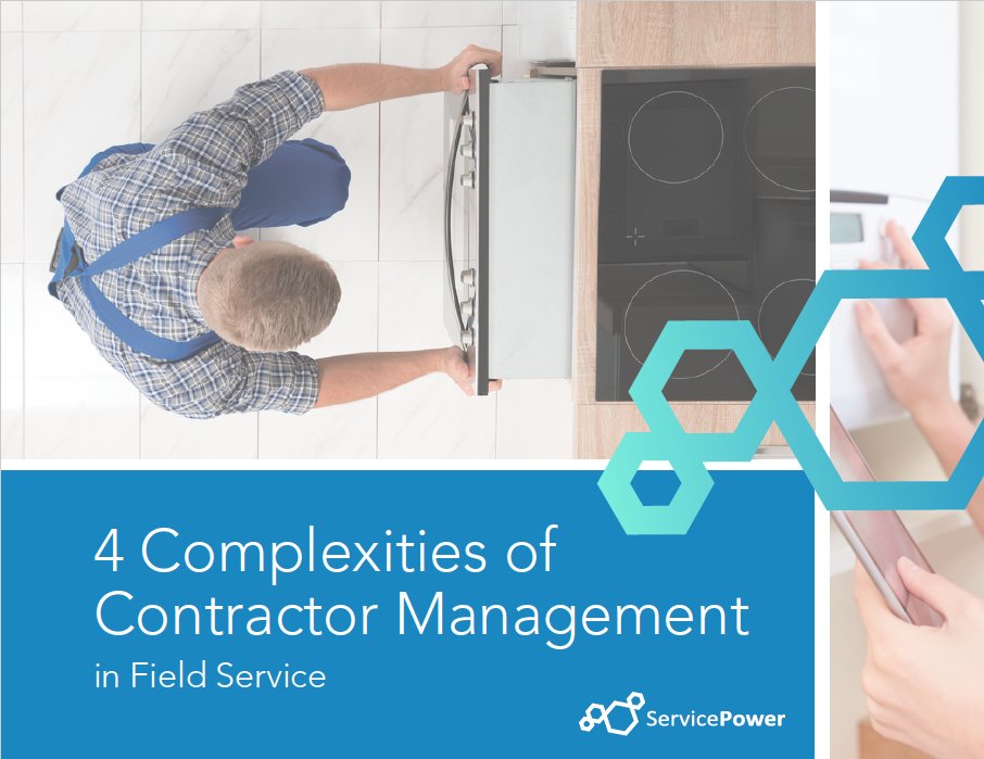 ServicePowerPlc's tweet image. Check out our new eBook that focuses on the contractor revolution and how to Simplify the 4 Complexities of Contractor Management with ServicePower&apos;s technology! #servicepower #contract management #fieldservice #workforcemanagement 
ow.ly/9Y1b30lZ2jl