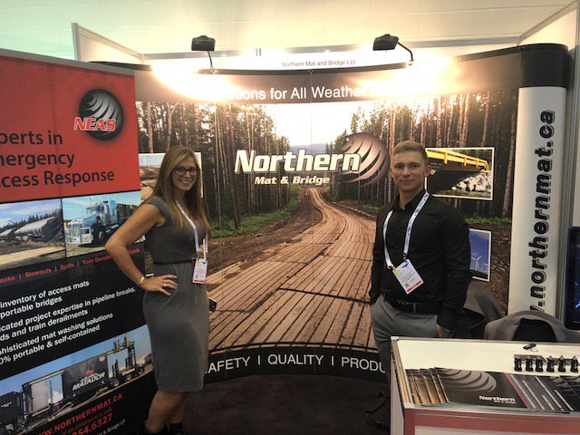 EnergyNow_News's tweet photo. Great to see EnergyNow client, Northern Mat & Bridge at the International Pipeline Show in Calgary. They are featuring their industrial mat washer "Matador". Visit them at Booth #906. #artictherm #westar #ipe2018 https://t.co/jw1bq9mMau