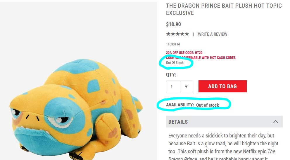 dragon prince plush