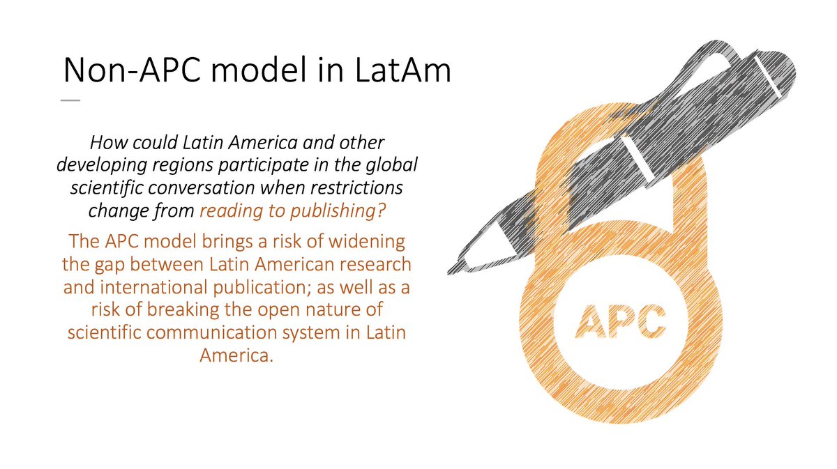 Redalyc's tweet photo. The #APCmodel brings a risk of widening the gap between #LatinAmerican research and international publication https://t.co/h9vQ8bMtDK