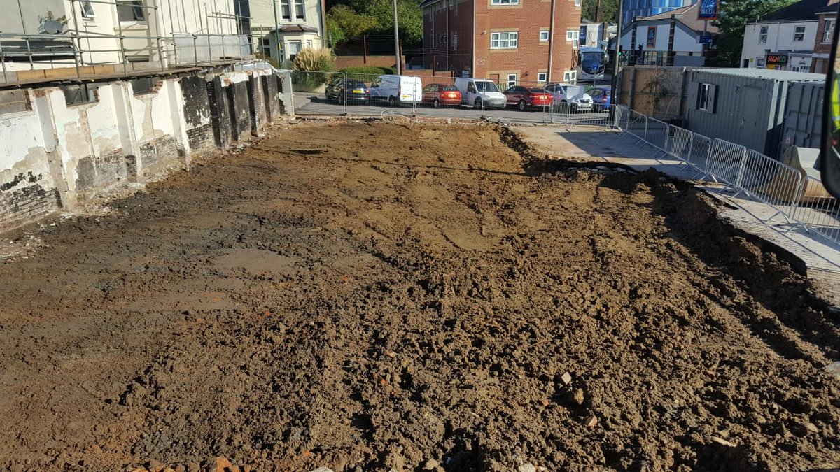 APCBuilding's tweet photo. APC Building Services have successfully completed the first phase of works at their latest development project in Southampton. The demolition of the existing commercial unit has now taken place and the design and build of 24 residential units has commenced. https://t.co/OnIhkVz0Po
