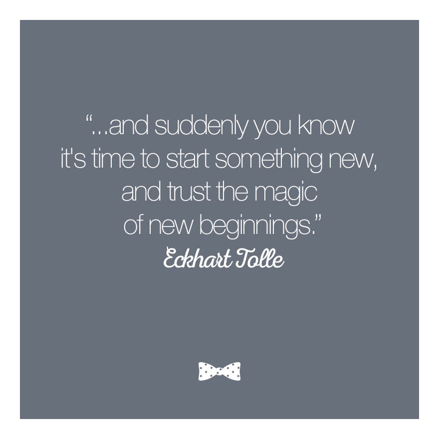 CordialFoxLtd's tweet photo. '...and suddenly you know it's time for something new, and trust the magic of new beginnings.' Eckhart Tolle
#FirstPost #Constultancy #Design #Coaching #CreateYourOwnFuture https://t.co/pbybcZ7zXF