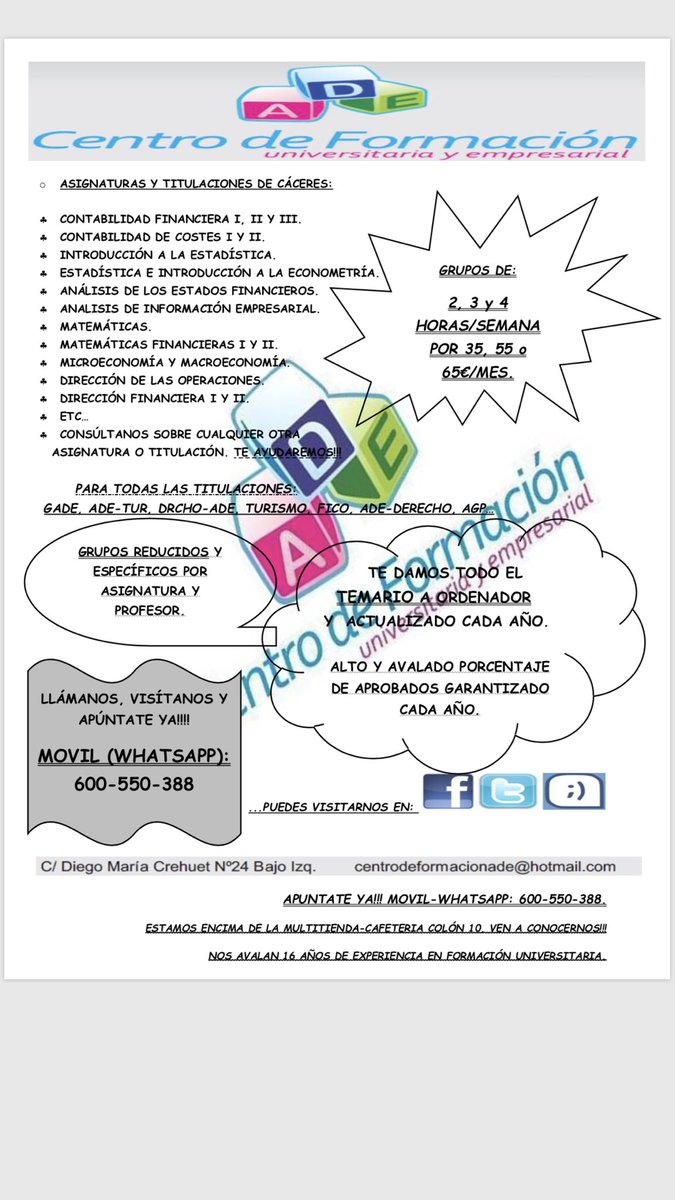 C.Formación ADE tweet media