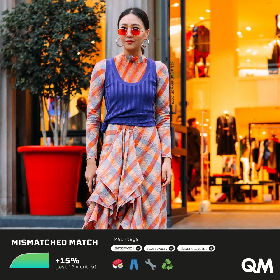 QM_QuestionMark's tweet photo. ll trend #Mismatched match infrange i canoni della #moda combinando tessuti e stili diversi 👢👠

Le persone indossano più di tre #colori contemporaneamente sentendosi più libere di esprimere la propria #personalità 😎

#QMTrends #QuestionMark https://t.co/I2DXBQxg8o