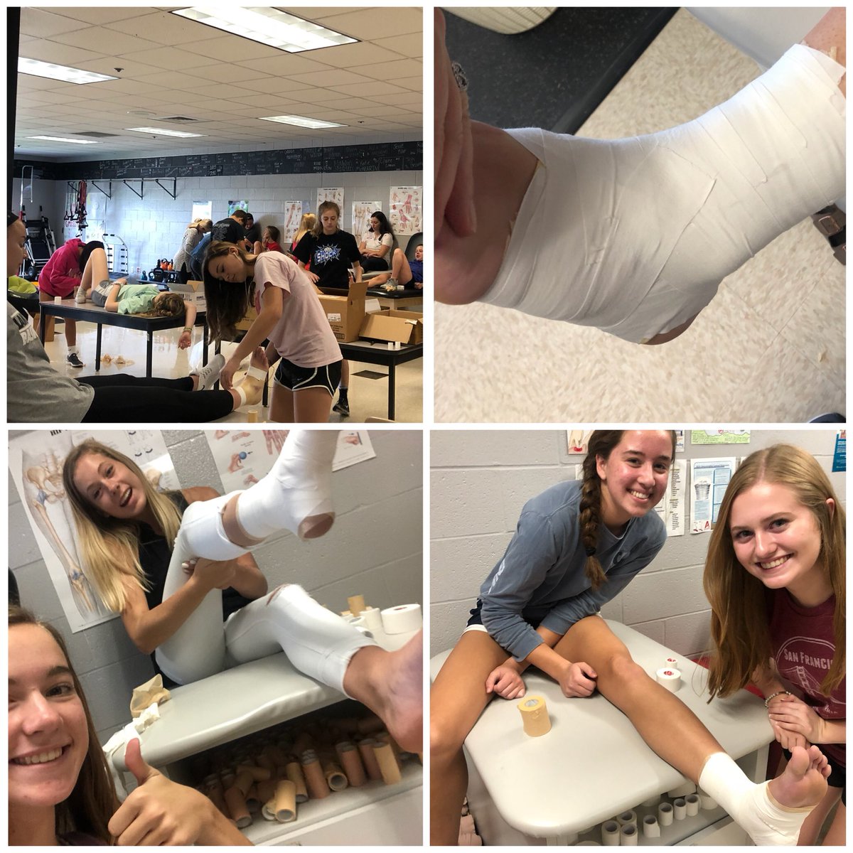 nikkidrew11's tweet photo. Nice work trainers. #ATC #Ankletaping https://t.co/nxzl5zHLu3