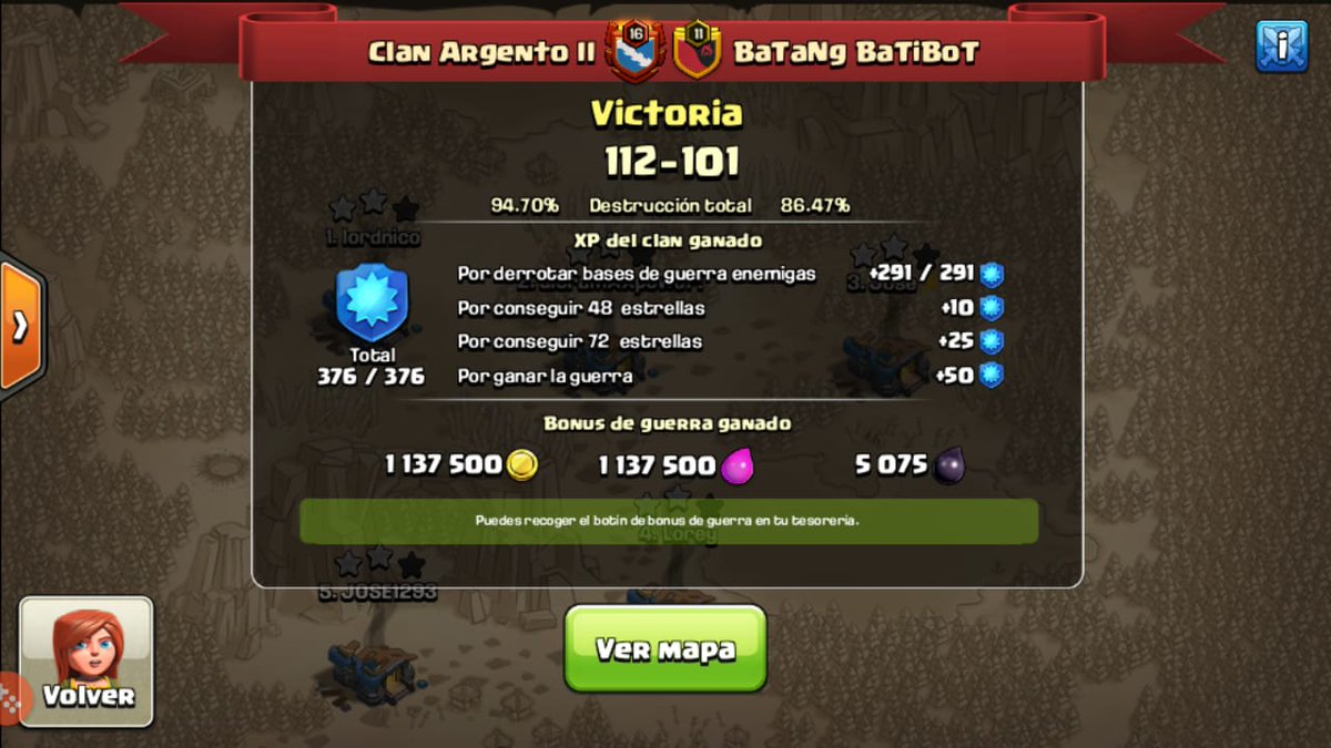 Volviendo a la senda del triunfo la familia Argenta
Una buena guerra deja la puerta para seguir sumando racha

#clashofclans <a href="/clashon/">がき</a>