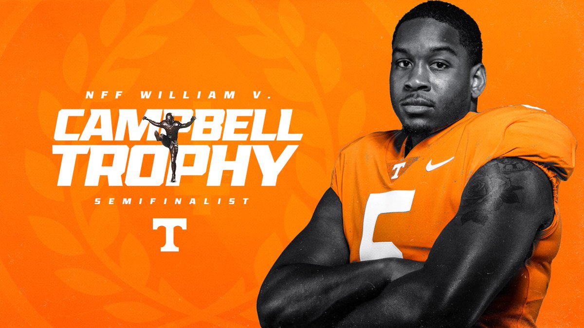 Vol_Football's tweet photo. Kyle Phillips has been named a Semifinalist for the 2018 William V. Campbell Trophy — college football’s premier scholar-athlete award.

#CampbellTrophy // #PoweredByTheT https://t.co/7yuDIaoBxj