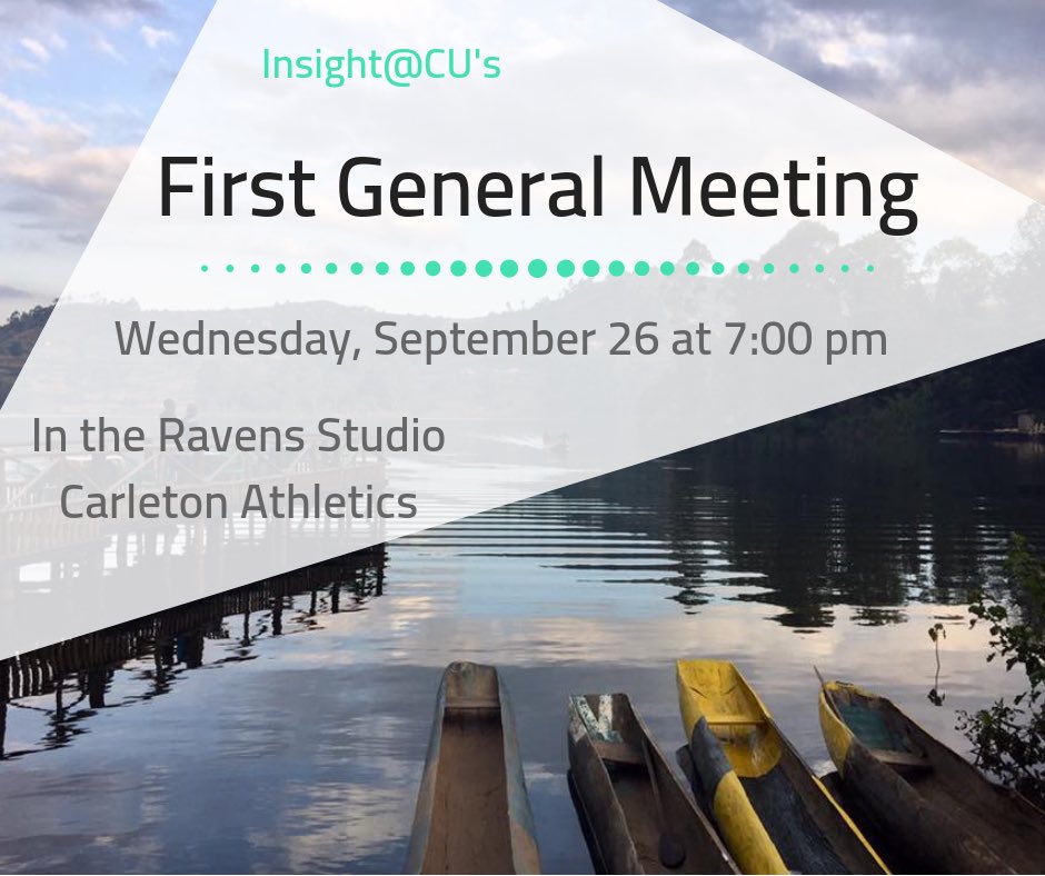Tonight is our first meeting! 7pm in the Ravens Studio in Athletics! Come learn about the upcoming opportunities and events we have planned for the year!