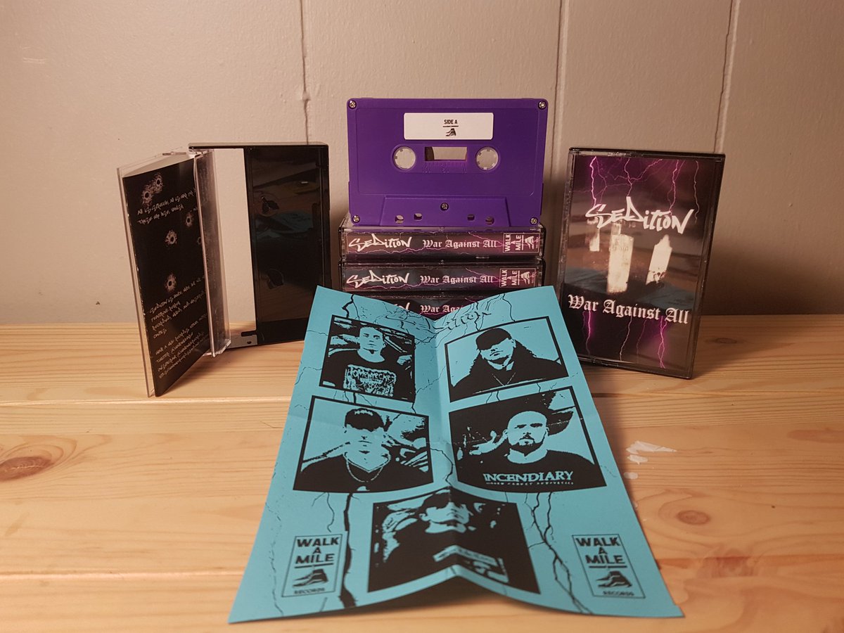 WalkAMileLabel's tweet image. Now available:
@Sedition613 - War Against All
@FragmentHC - S/T EP
@Premonitionszn - Demo II
Struck Nerve - Demo (only a few left)