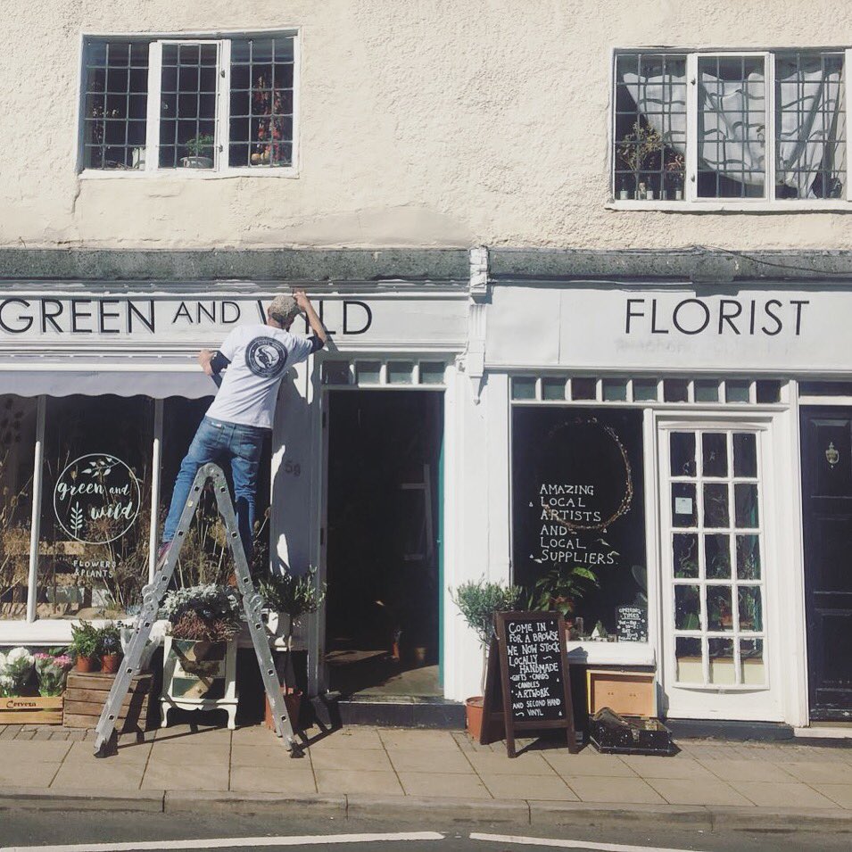 GreenandWildOne's tweet photo. Lots of stuff happening we made a bouquet for princess Anne and we got new signage this week. It’s all happening #warwick #warwickshire #florist #flowers #royalflowers #signage #floristshop https://t.co/qdnLwYLulB