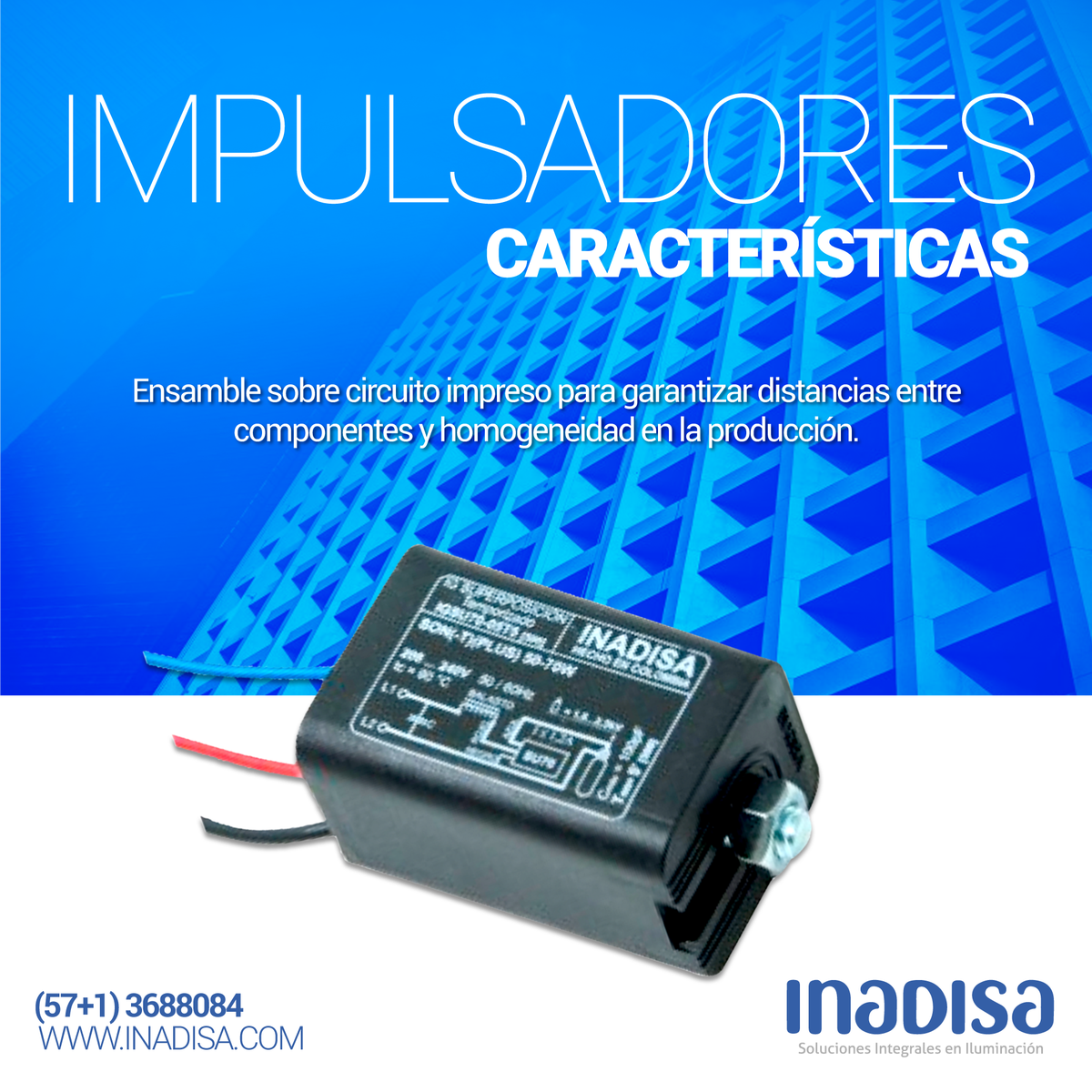 INADISA's tweet photo. IMPULSADORES- Ensamble sobre circuito impreso para garantizar distancias entre componentes y homogeneidad en la producción.
https://t.co/e3LVKmTXbI
Dirección: Calle 12 #44-30
Teléfono: (57+1) 3688084
#Inadisa #Iluminación #Luz #venta#tecnologia #servicio #energia #light https://t.co/WCPyXQ42eK