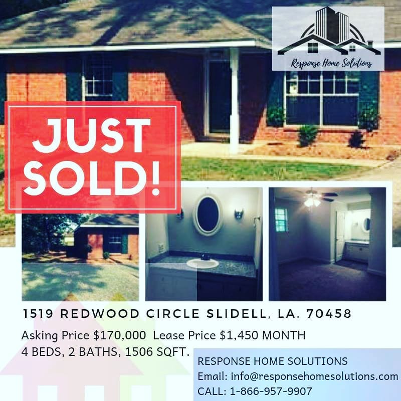 ResponseLlc's tweet photo. JUST SOLD! 

1519 Redwood Circle Slidell, La. 70458

Congratulations to the buyers!

Contact us today and experience the difference! Your home is always worthy of an investment.

https://t.co/liMP5UZZNr https://t.co/nB2Dfuj0lM