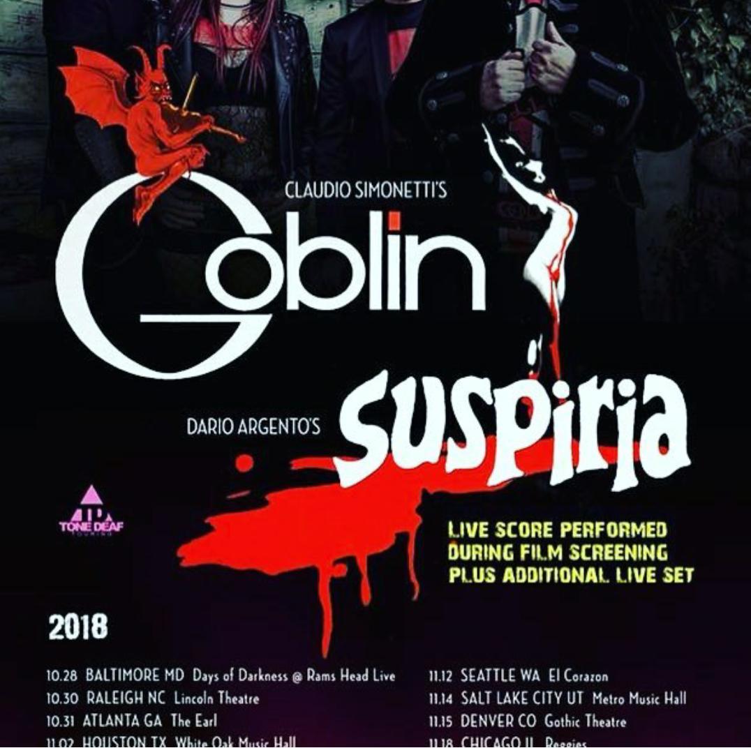 vinyllove11's tweet photo. Tickets acquired! the last few months of 2018 will be ending on a good and musical note ;)
#Goblin #suspiria #goblintour https://t.co/UM6ZjJhu1b