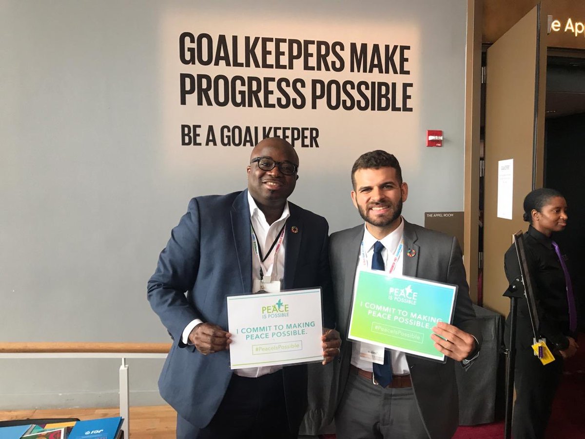 AIESEC's tweet photo. Committing to making #peace possible together with JCI Secretary General Arrey Obenson (@aobenson)

@jcinews #PeacePossible #UNGA https://t.co/fEa3wxtuvo