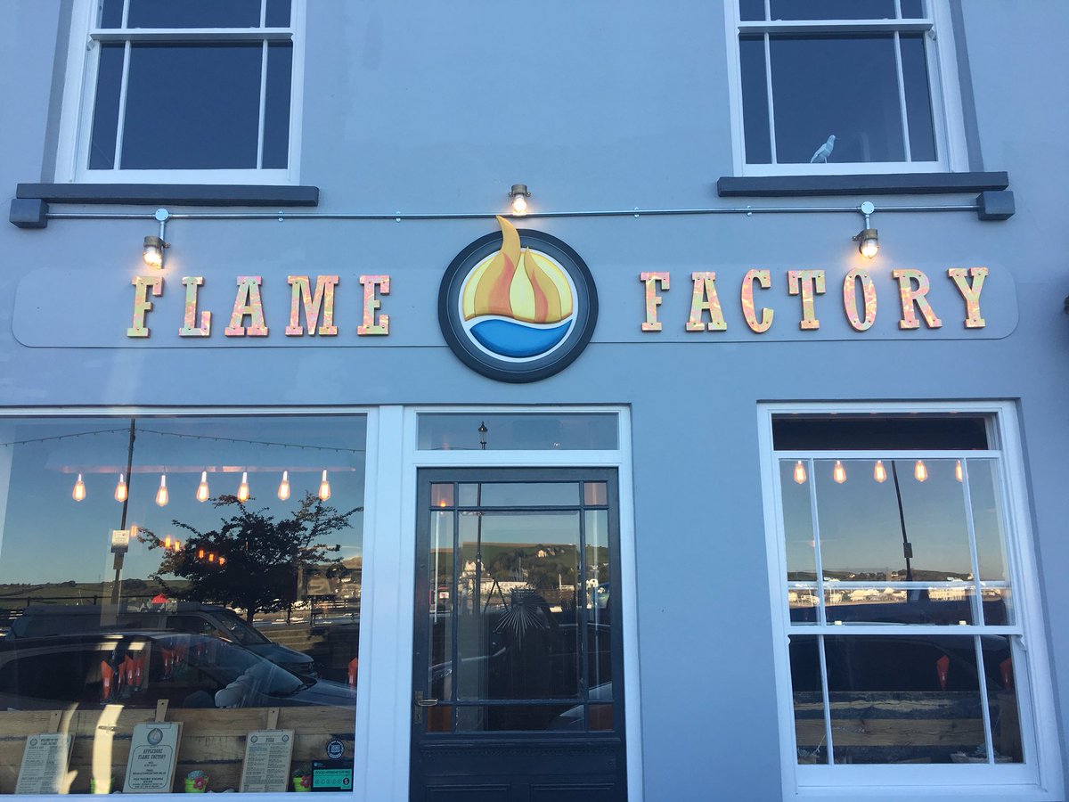 flame_factory's tweet image. We’re celebrating our 1st year of being open with our “flaming” new sign that’s up just in time for @AppledoreBkFest, if you’re around pop in to see us and look forward to seeing you again soon @theJeremyVine the next time you’re in the village...