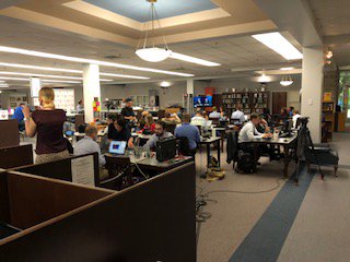 viselibrarycu's tweet photo. Had a busy Tuesday in here yesterday: National Voter Registration Day and Media Room for the #TNSenateDebate!! The press is gone, but you can still register to vote TODAY and TOMORROW; please stop by!! #letsCUvote #govoteTN https://t.co/9mfv2K92wv