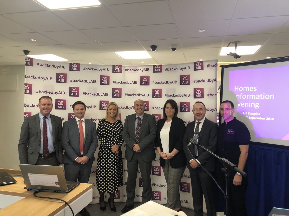Vickicrean's tweet photo. Great crowd in AIB Douglas Road at the AIB Homes information evening @AIBIreland @ekelleher_ @markfitzh @JimOCon50108005 @sigmahomes https://t.co/nk1j2LrQG8