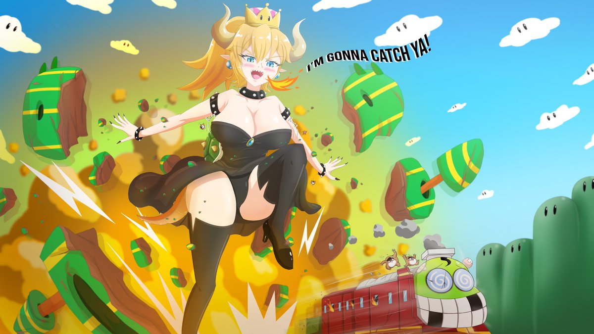 https://www.deviantart.com/thedaibijin/art/Giantess-Bowsette-VS-Fawful-Expr...