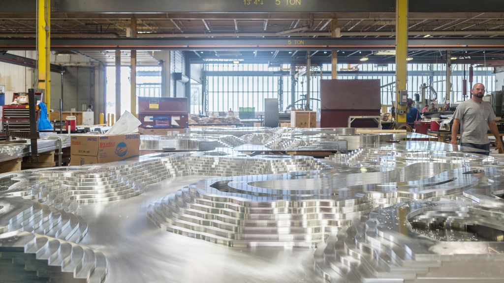 Zahner on Twitter "In the shop & after installation this Solanum Steel