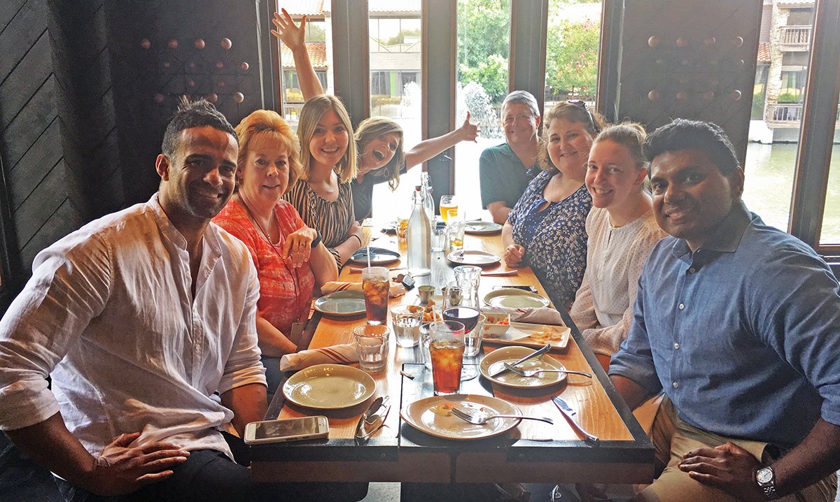 Connexeo's tweet photo. Behind the scenes: We love to see our teammates celebrating together! https://t.co/KSgBB2SFSb