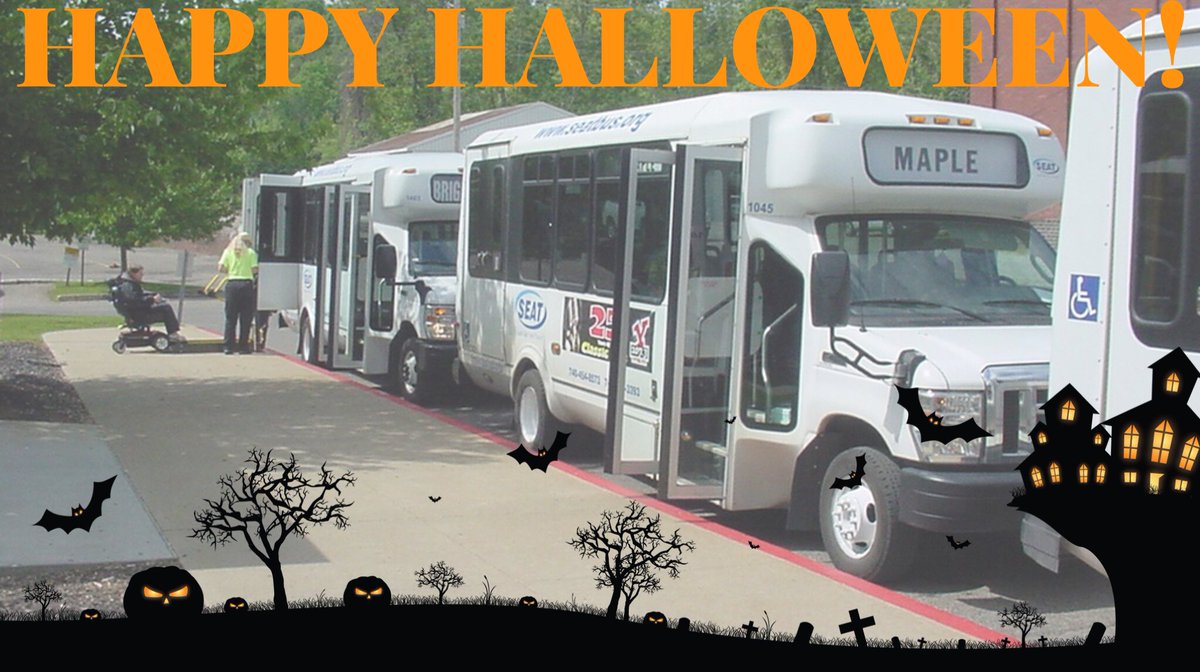 Hold the tricks, we have a treat for YOU! 🎃👻 On Halloween we’re giving FREE RIDES! 

All Fixed Route transportation will be FREE along with all inner city Demand Response rides! 🚎

Mark it on your calendar &amp; don’t forget to call (740)454-8573 to schedule your ride today!