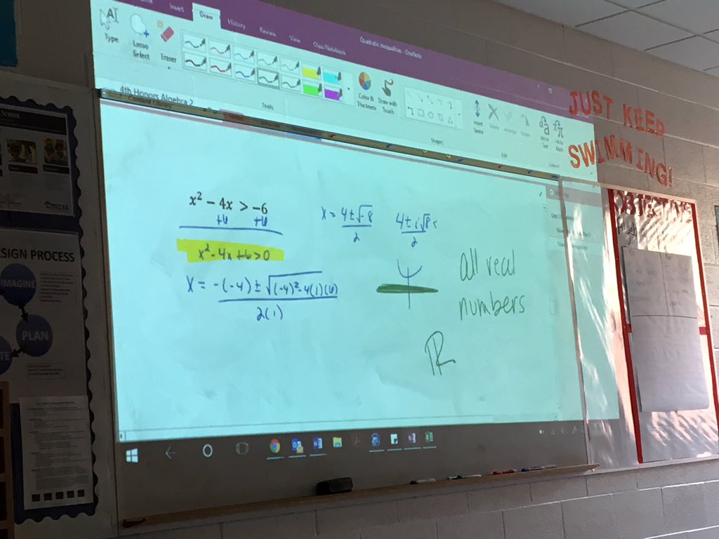 jamiewrightTIC's tweet photo. Give a room of students #OneNote today and they are using it tomorrow!! Ms. Lehde is on it at WCHS! Pleased to sit in and watch/support this lesson! #cmcsstech #wchs #thecreekisrising #MIEExpert @OneNoteC https://t.co/xeZ0QeBkLt
