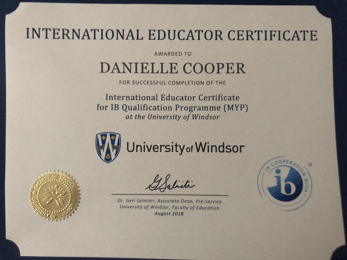 DanielleC00per's tweet image. Another step forward. 👩🏼‍🏫 #InternationalEducator #InternationalBaccalaureateProgramme #MYPScience