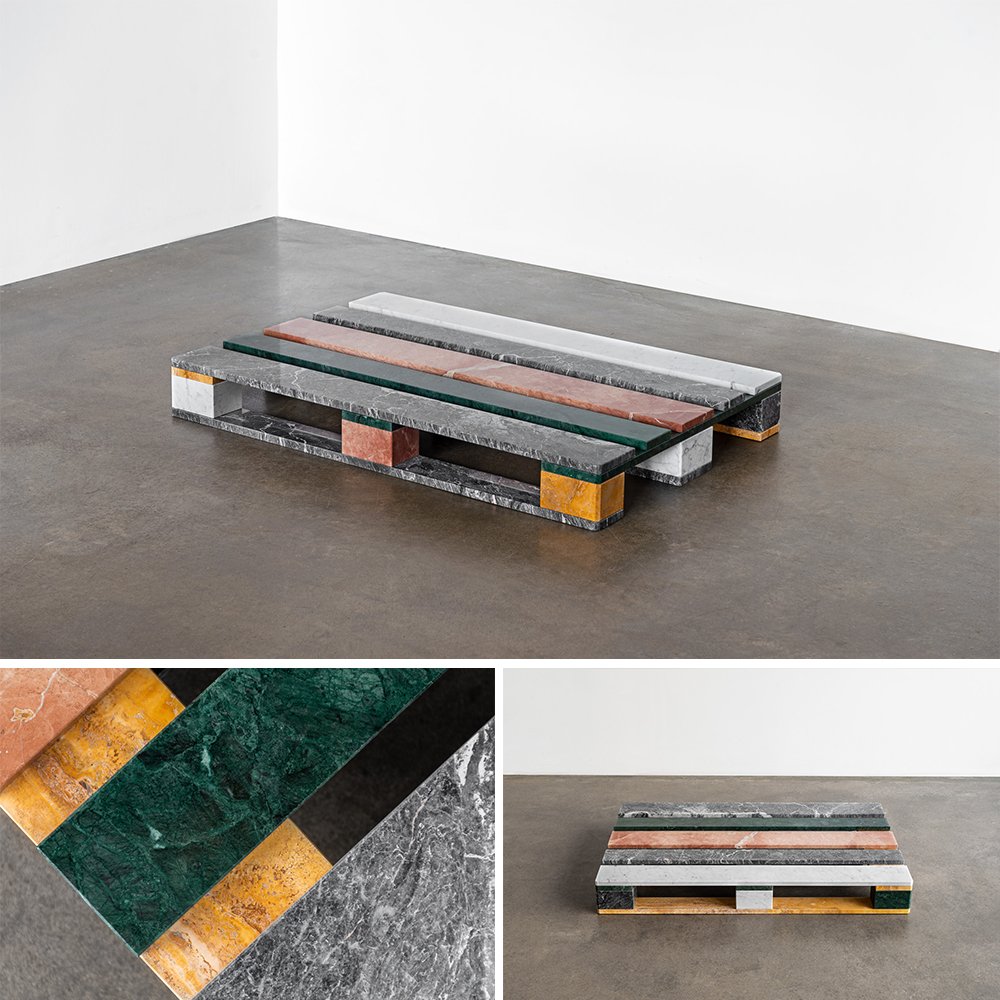 ignantmag's tweet photo. The MAR-pallet: A limited edition interior object by IGNANT studio made entirely of colored marble: https://t.co/0Zo7NLX8Eu #marble https://t.co/ACp7pX1rto