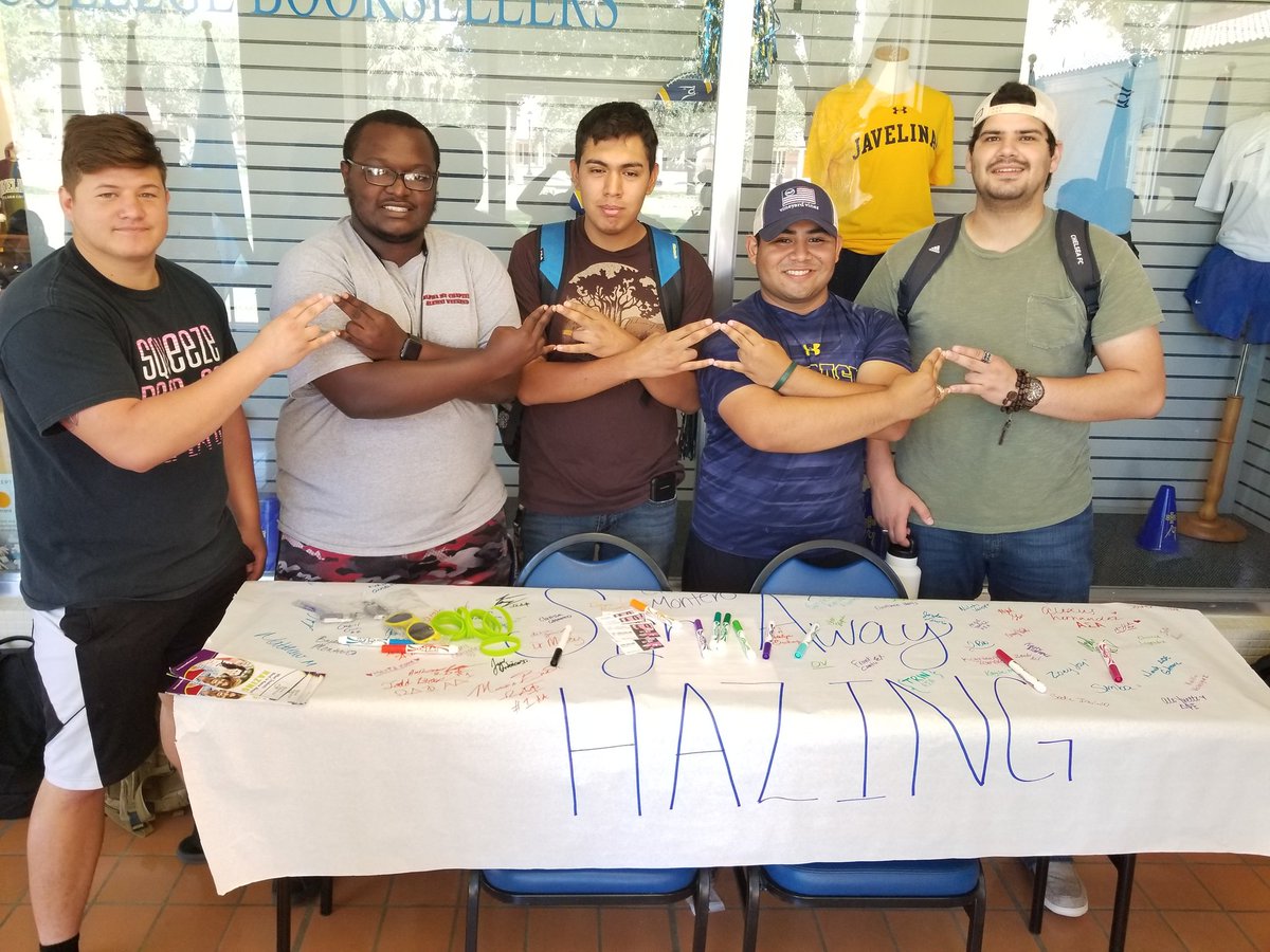 TAMUKODPHI's tweet photo. Come help us Sign Away hazing at the Student Union Building. This is day three of our Hazing Prevention Week and were still going strong.
#thehandsdonthaze #signhazingaway #antihazingweek #hazingprevention https://t.co/5TkU6g21zU