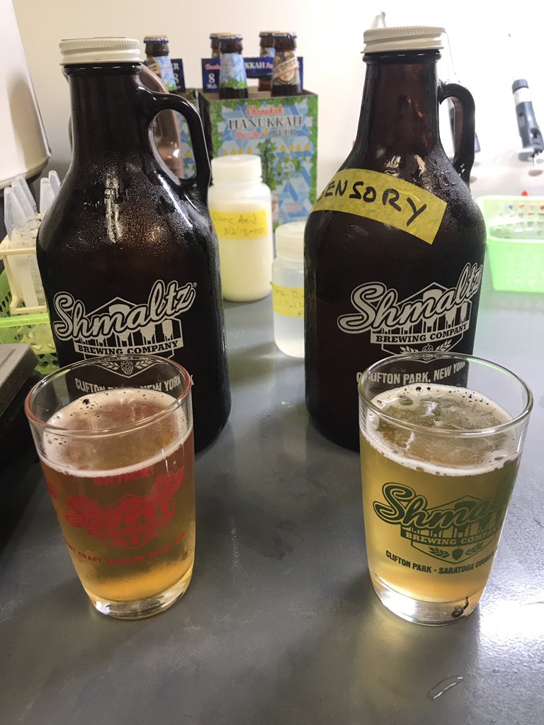 JeremyCowanSBC's tweet photo. Work day in the Lab! Oh yes that IS @shmaltzbrewing new collab w @redstonemeadery Apples &amp; Honey &amp; @acbcnyc Loisaida - tasty harvest one offs coming asap w #NYS Raw Apple Cider &amp; imperial golden Lager so fresh &amp; so clean! @thinknydrinkny @SareneCraftBeer @MBDCraft @SaratogaEagle https://t.co/a1v2FVUcfJ