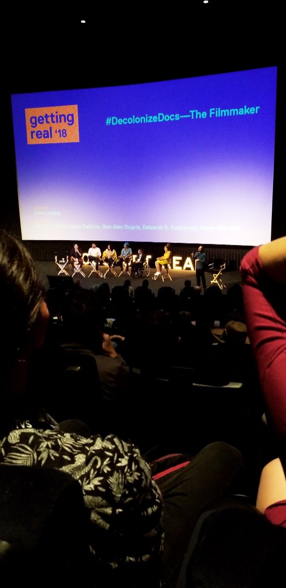 Sierra_Alyse's tweet image. &quot;Who gets to set the narrative?&quot; - #DecolonizeDocs conversation at #docsgetreal