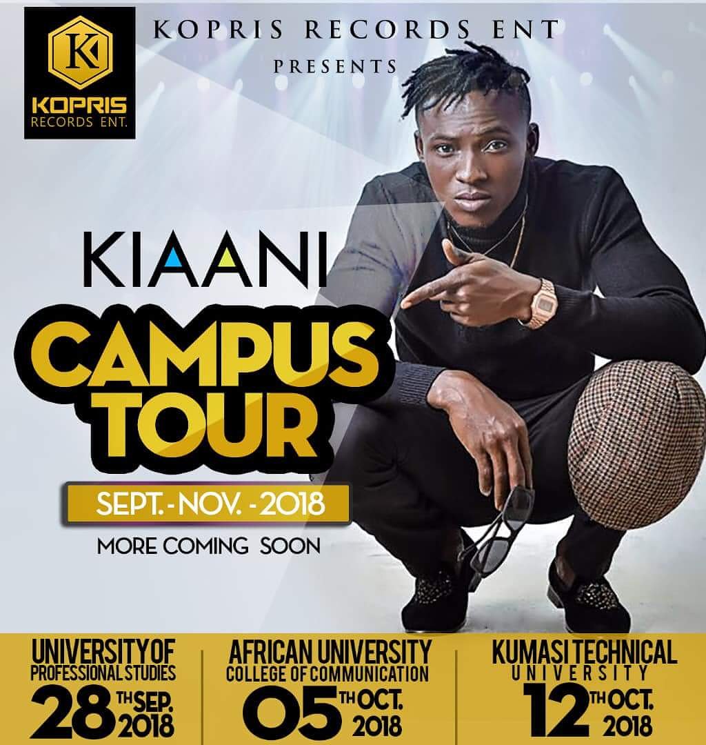 JLagogo's tweet photo. UPSA this Friday 28th September, the young King 👑 Kiaani Campus Tour kicks off, more dates and schools coming soon.🔥🔥🔥🔥 #koprisrecordsent #kiaani #adiruler #kiaani2daworld https://t.co/eBj1fO97lQ