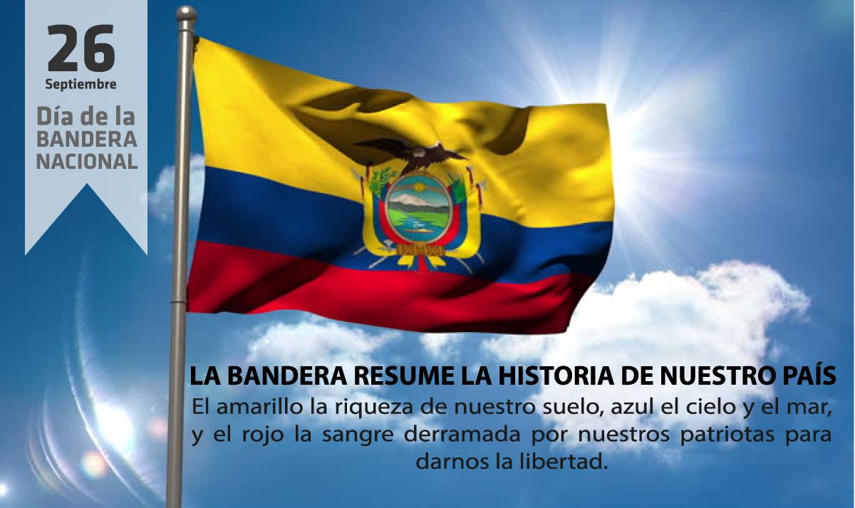 El Gobierno Autónomo Descentralizado Municipal del Cantón Loreto, al celebrarse el 26 de septiembre como #DiaDeLaBanderaNacional del Ecuador, rinde homenaje a nuestro tricolor patrio, símbolo radiante que representa el valor, la grandeza y la soberanía de nuestro país.