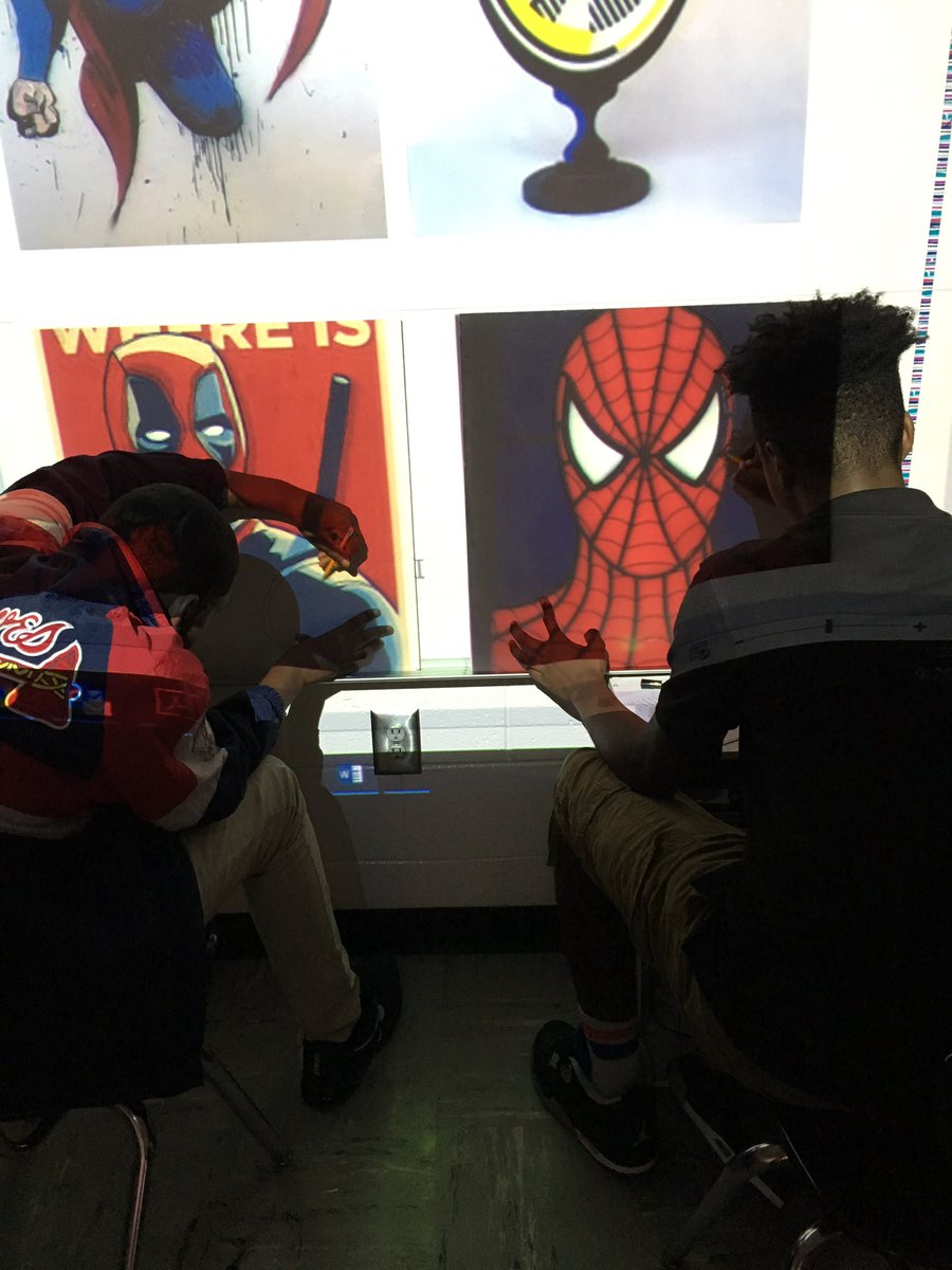 kpatrick1217's tweet photo. We’re busy tracing and painting to recreate works of pop art. Our ceiling is about to be super cool! #EXCELisALLin @Mrs_WoodNOs https://t.co/7Uggt4h2vw