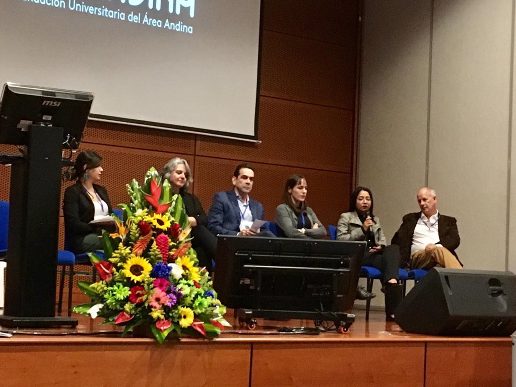 Our panel session is in full force!   It's made up of people from Colombia, Brazil, Panama, Chile and not forgetting our very own Mark from @GCU_TEO #LASINConference2018 #lasinproject #culturaldiversity #erasmusplus #socialinnovation