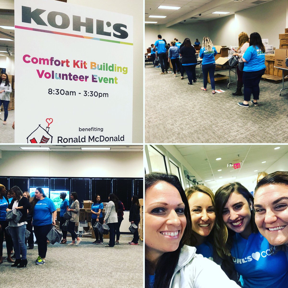 Vron82's tweet photo. While the managers are away, CST likes to play! Volunteering for a good cause! #lifeatkohls https://t.co/x66f0Wsez5