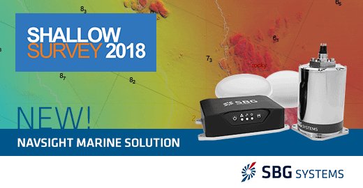 Attending @ShallowSurvey in Canada next week? Meet us on booth #29 to discover our new Navsight Marine Solution, ideal for #Hydrography in shallow waters. —> bit.ly/2Iic6jP