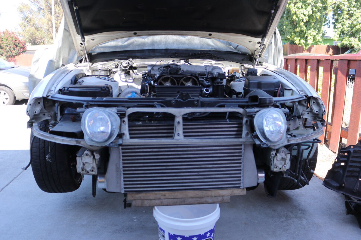 BayAreaDrifting's tweet photo. Got the @Treadstone_Perf #intercooler mocked up for the street car. Perfect fit!
β’
#bayareadrifting #thunderhillraceway #joefarasati #farasatiracing #toyotasoarer #toyota #jzz30 #soarer #lexussc300 #lexus #sc300 #2jzgte #2jz #turbo #drifting #drift #treadstoneperformance https://t.co/SaKssUawBL