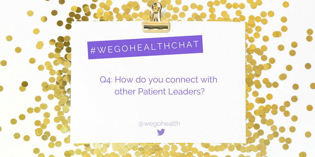 socialhealthnet's tweet photo. Q4: In your own #PatientLeader evolution, how do you connect with other Patient Leaders? Has there been a change in how you interact with them from when you first started until now? #WEGOHealthChat #WEGOHealthAwards https://t.co/HyPve24tkJ