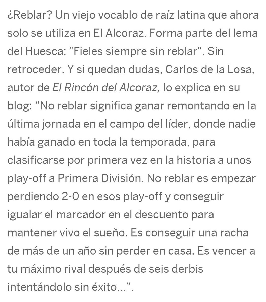 MGarciaDiaz_'s tweet photo. El pedazo de artículo que hizo @cdelalosa en su día para @RinconAlcoraz sale citado en @elpais_espana. Qué orgullo y que ilusión me ha hecho esto. 
https://t.co/PWLmdJqTrz https://t.co/JjGsYGz2ay