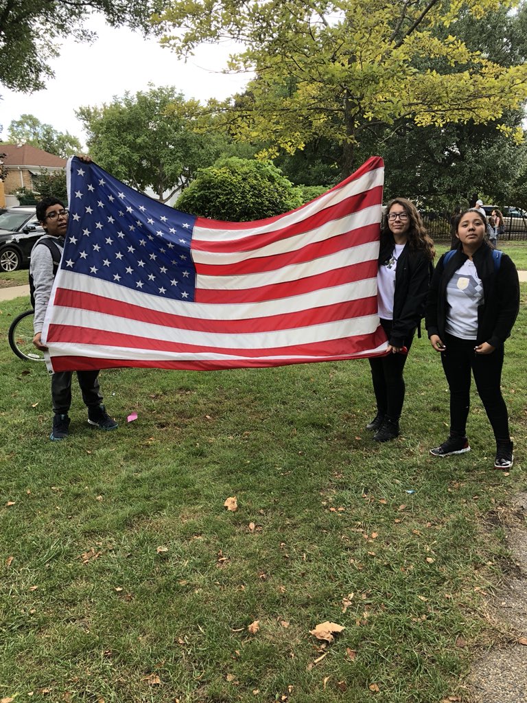 Thank you so much to Tony at the Franklin Park <a href="/AmericanLegion/">The American Legion</a> Post 974 for the donation of this flag that was flown in Iraq. <a href="/DeverDragons/">Dever Dragons</a> appreciate it and fly it proudly.