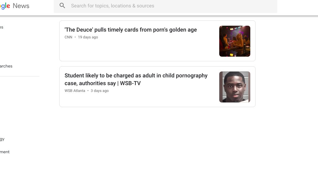 violetblue's tweet photo. Oh, and the new Google News is still really broken. Here are two of my custom searches in the old version, versus the new version (snapshot right now). GNews users should know they're only getting censored, old news. https://t.co/qulmwDM4hs