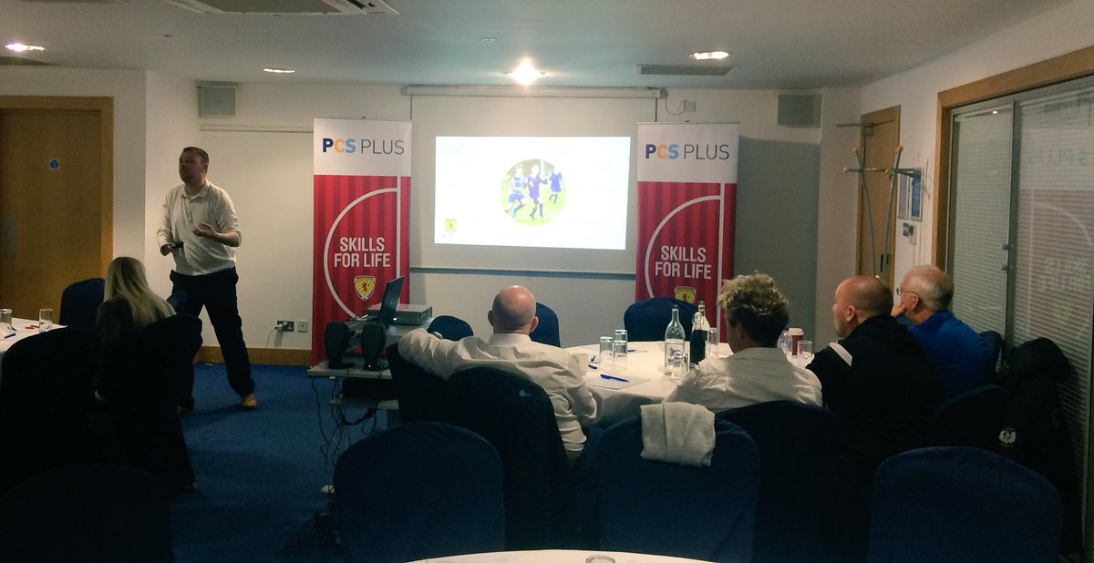 ScotFASouthWest's tweet photo. EDUCATION|. ⚽️Craig Hamilton kicks off PCS Plus in service at Rugby Park.⚽️@ScottishFA_PCS @Deanthistle #masterycoaching #improvement https://t.co/4GYDaYsg3P