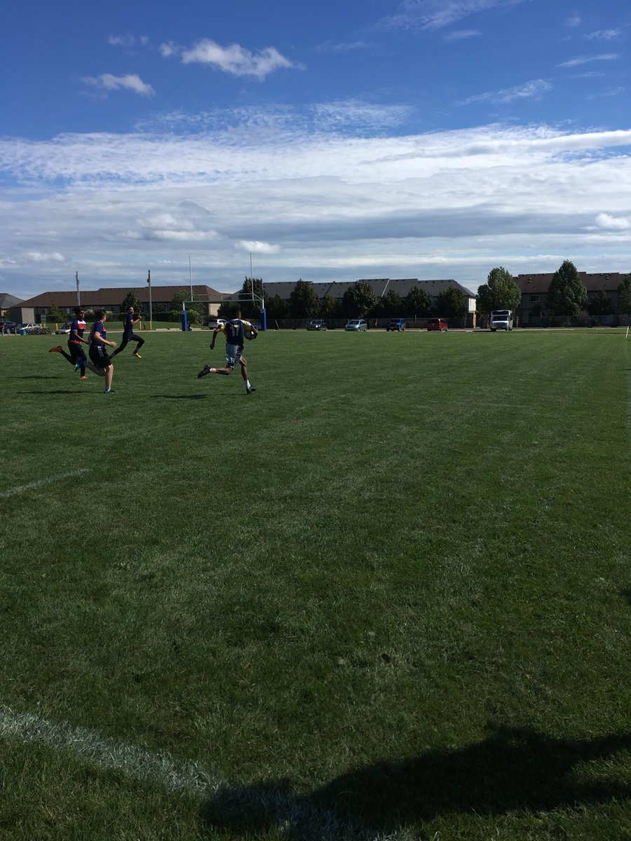 GFSSRugby's tweet photo. Camron with the wheels Tally with the finish #gogryphons GFSS 10-0 AHSS https://t.co/MHkg4oaul2