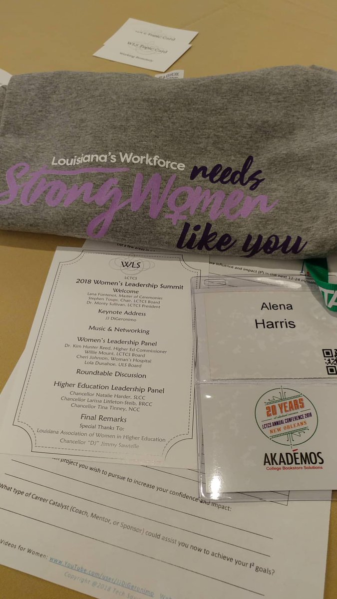 alena_nltcc's tweet photo. Women's Leadership Summit music is provided by the LCTCS DJ @jimmysawtelle. Good tunes as always. Great start to another great conference. @golctcs #2018LctcsConference #GoLctcs #20YearsOfStudentSuccess https://t.co/1k1PChBVth